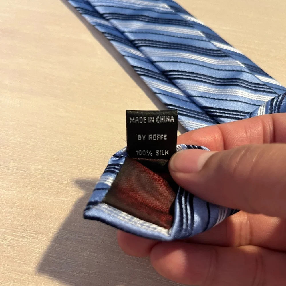 English Laundry Blue Striped Silk Tie NWT‎